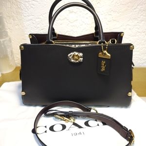 1941 Coach Mason Carryall with Snakeskin Detail - 38717